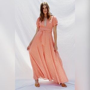 Free People Coral Maxi Dress NWT Size 2